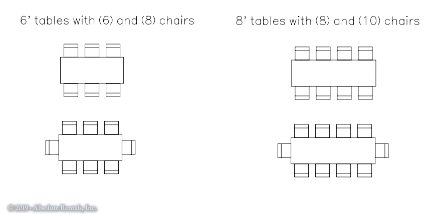 Table Linen Al Absolute Als, How Long Is A Rectangle Table That Seats 8